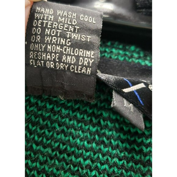 Vintage JJ BROWNE Long Cardigan Sweater Floral, Sz M, 80s 90s Flower Valley Girl - Picture 7 of 8